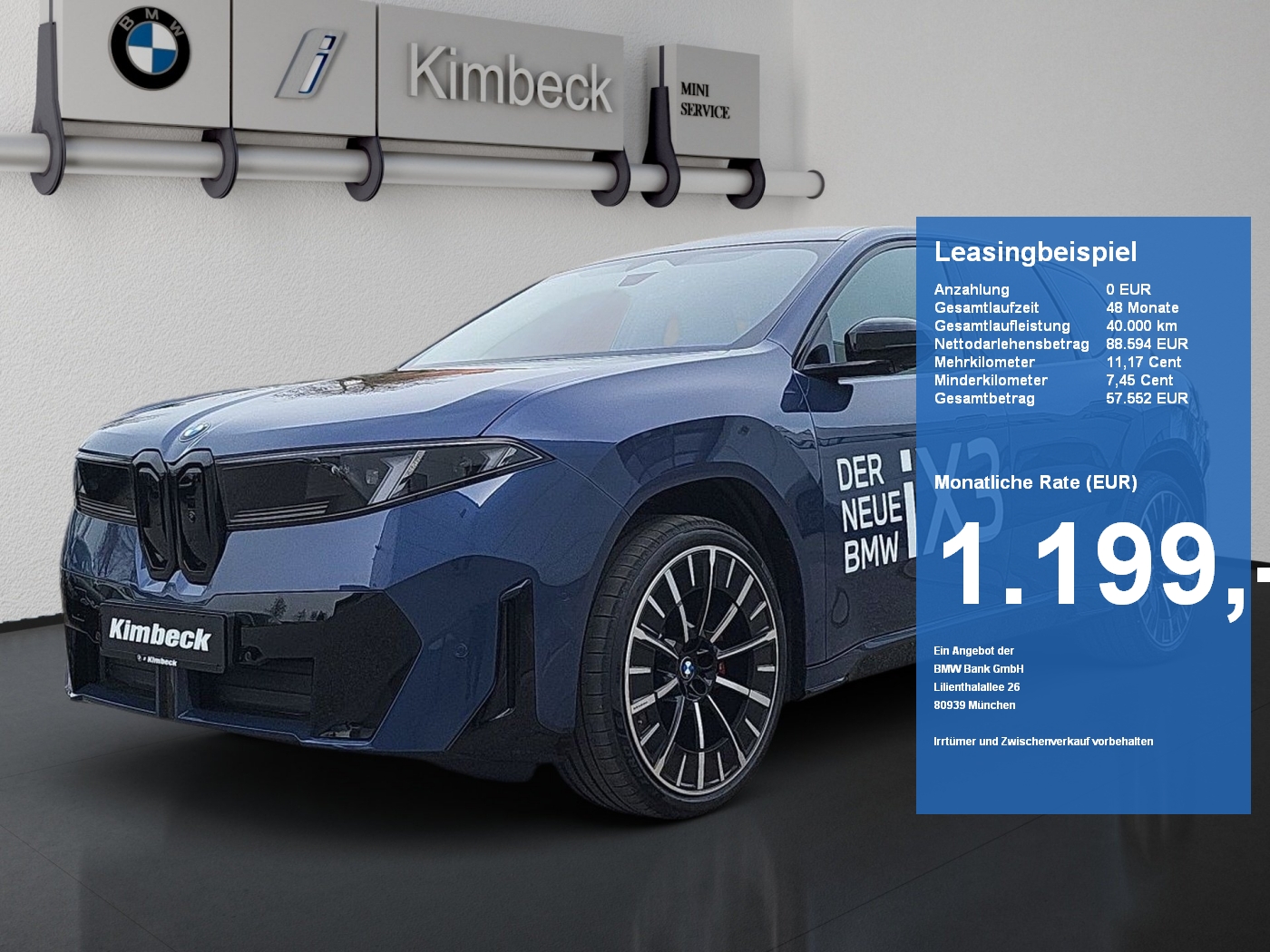 Bild 1 BMW iX3 50 xDrive M SPORT PRO Panoram Vision AHK 360°