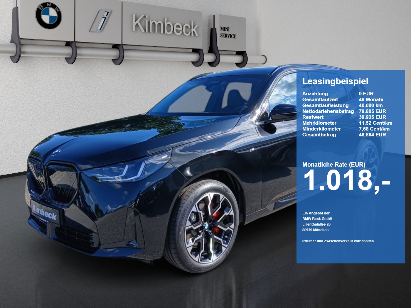 BMW X3 X3 40d xDrive M SPORT PRO Sitzbelüft AHK 360° ACC (Bild 1)