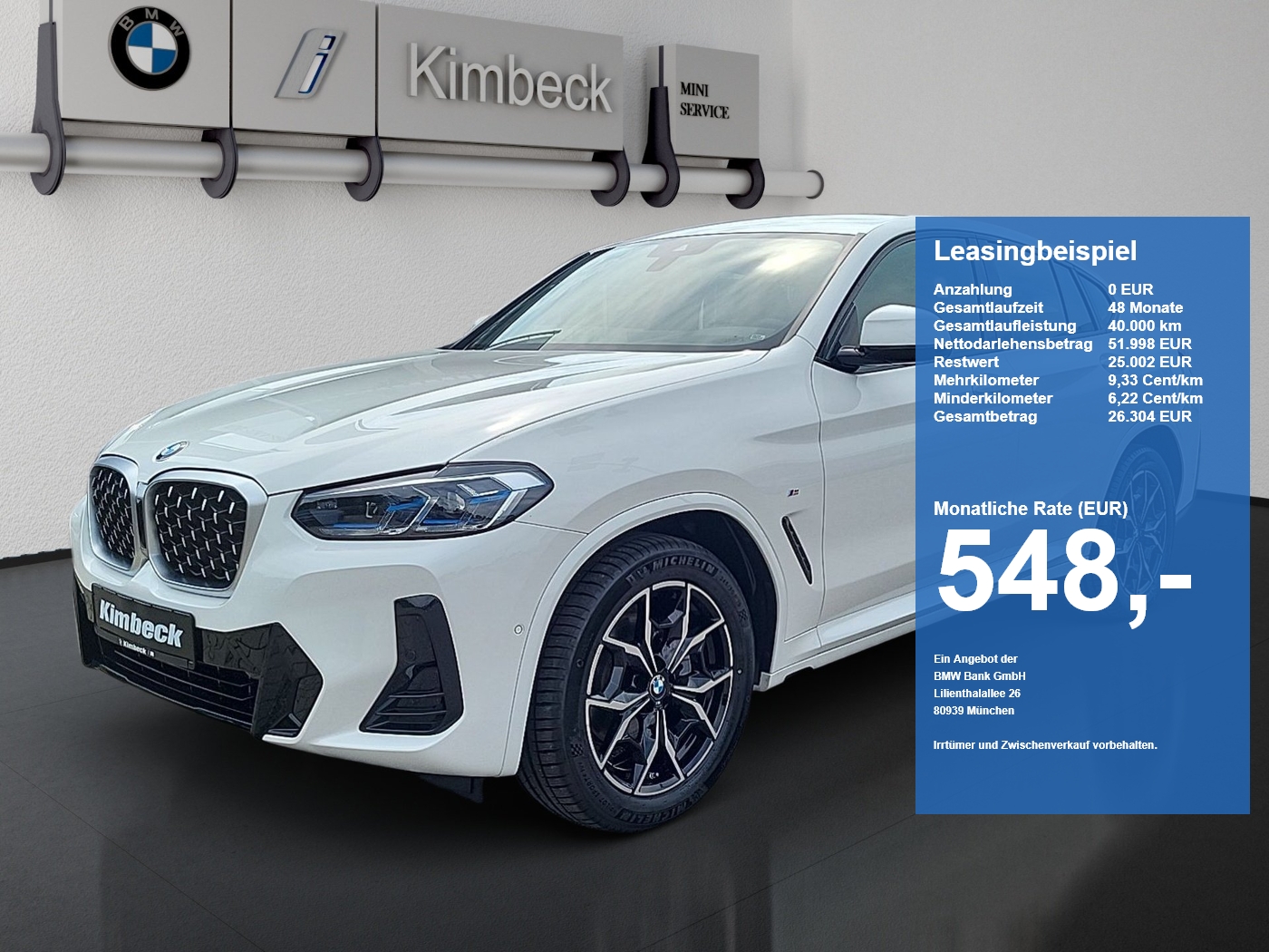 BMW X4 X4 xDrive20i M SPORT Laser ParkAss HeadUp AHK H&K (Bild 1)