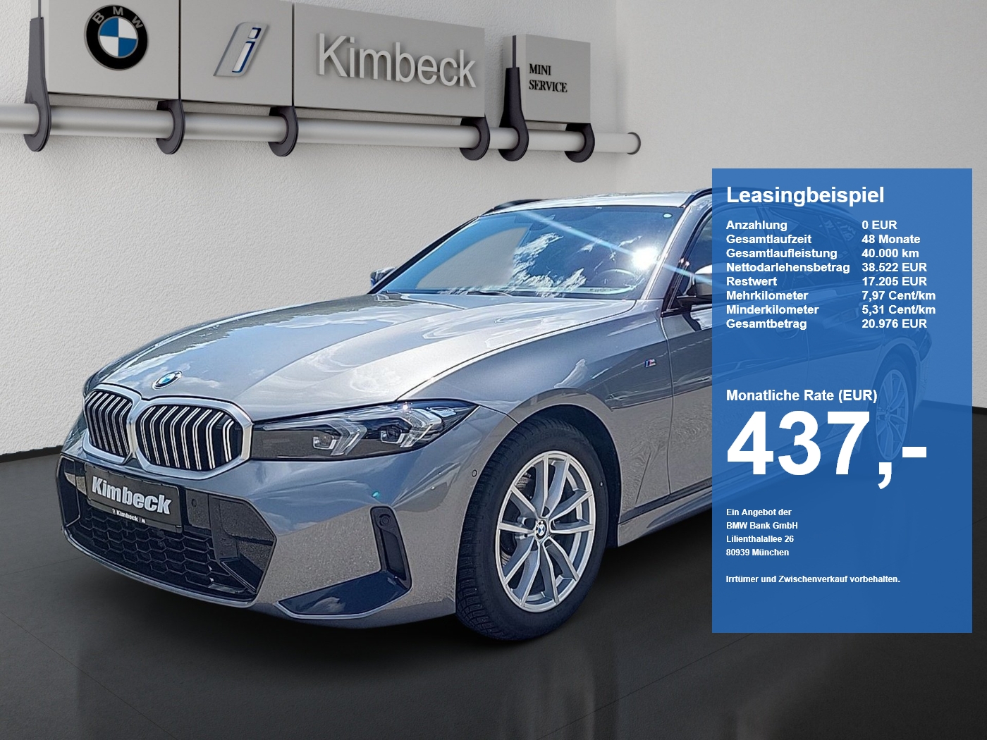 BMW 318d 318d Touring M SPORT AHK Lenkhzg ParkAss KeyLess (Bild 1)