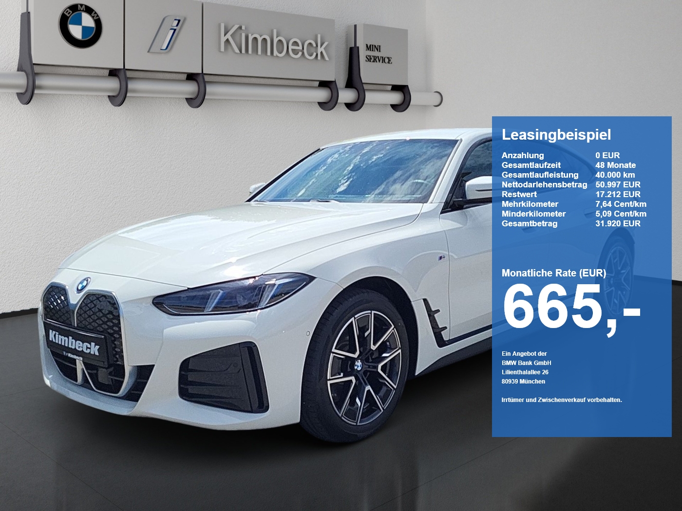 BMW i4 eDrive40 Gran Coupé M SPORT LED DrivingAs 360° i4 eDrive40 Gran Coupé M SPORT LED DrivingAs 360° (Bild 1)