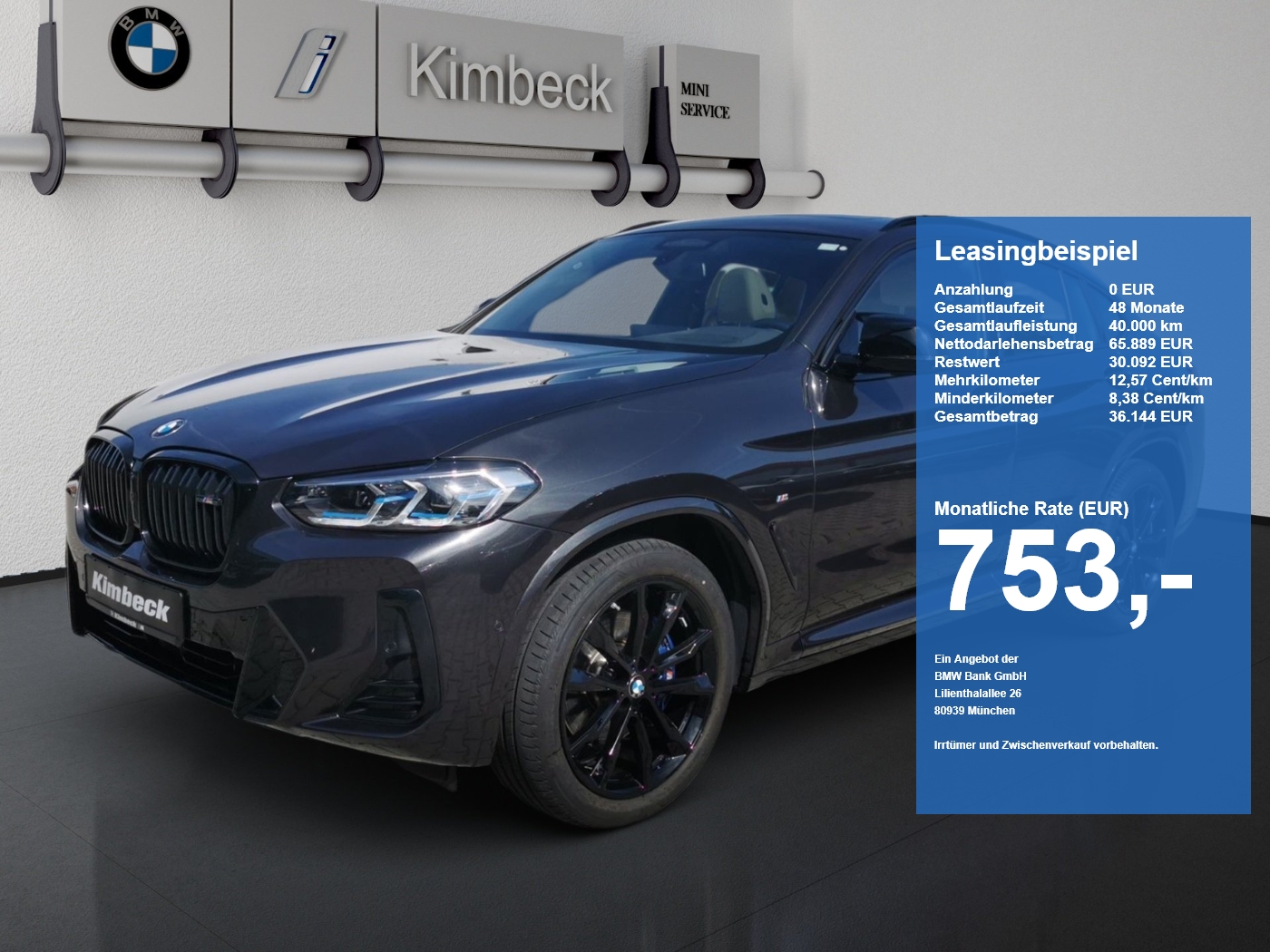 BMW X4 X4 M40d M SPORT Laser ACC HeadUp AHK 360° H&K (Bild 1)