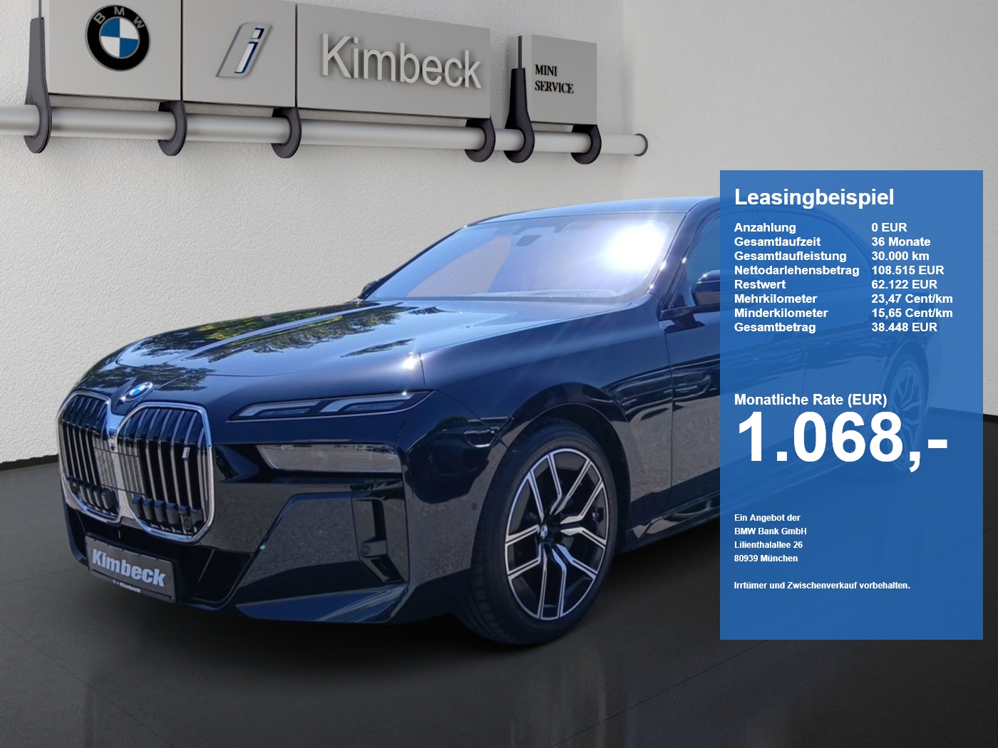 BMW i7 xDrive60 Limousine Executive Lounge Massag B&W i7 xDrive60 Limousine Executive Lounge Massag B&W (Bild 1)