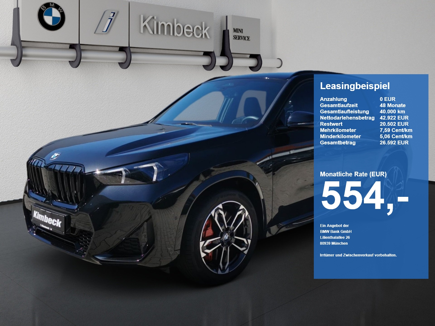 BMW X1 X1 sDrive20d M SPORT PRO AHK ParkAss H&K Lenkhzg (Bild 1)