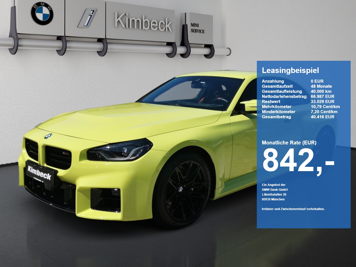 BMW M2 M2 Coupé LED ACC ParkAss Lenkhzg PlusPackage (Bild 1)