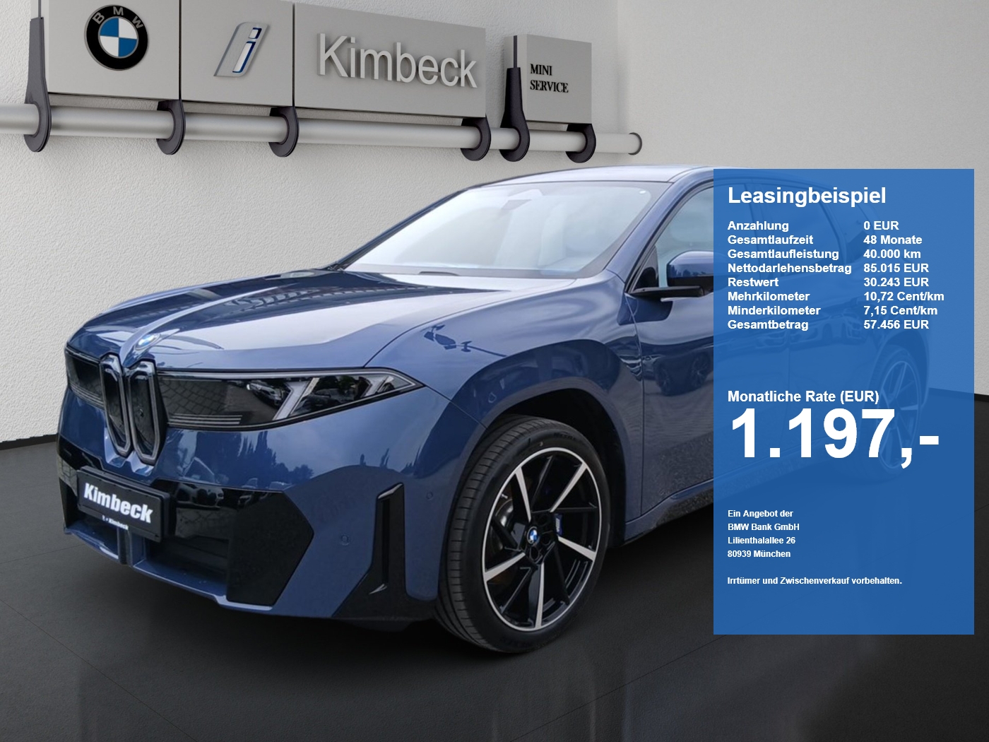 BMW iX3 50 xDrive M SPORT PanoramicVision ACC 360° iX3 50 xDrive M SPORT PanoramicVision ACC 360° (Bild 1)