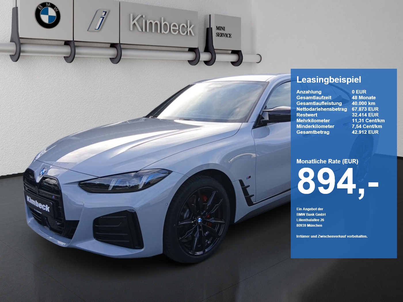 Bild 1 BMW i4 M60 xDrive Gran Coupé M SPORT PRO AHK 360° ACC