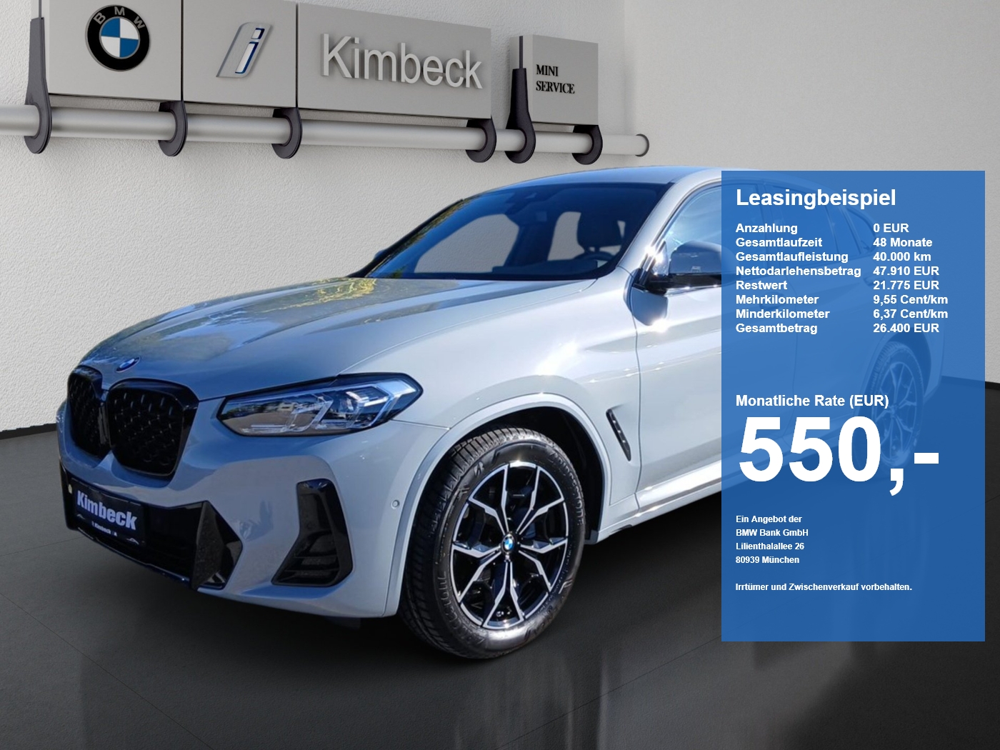 BMW X4 X4 xDrive20d M SPORT AHK Standhzg H&K Lenkhzg (Bild 1)